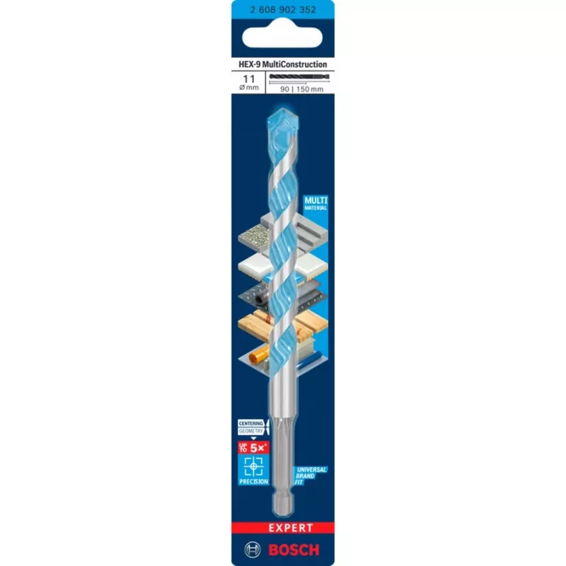 Wiertło Bosch Expert HEX-9 Multi Construction Ø11 mm, uchwyt sześciokątny