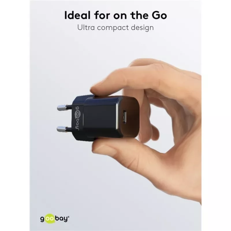Ładowarka do urządzeń mobilnych Goobay 65403 Universal Czarny AC Fast Charging