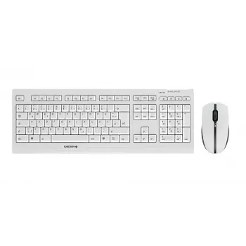 Klawiatura CHERRY B.UNLIMITED 3.0 z myszą Biurowa RF Wireless Niemiecka Szara