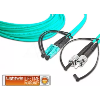Kabel światłowodowy Lightwin LDP-50 LC-ST 1.0 OM3 1 m w kolorze akwamaryny (LDP-50 LC-ST 1.0 OM3)