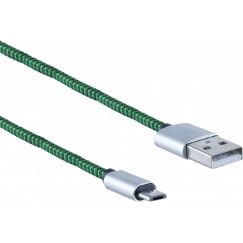 Kabel USB ShiverPeaks BS14-50115 0,9 m USB A – Micro-USB B zielony