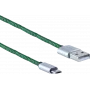 Kabel USB ShiverPeaks BS14-50115 0,9 m USB A – Micro-USB B zielony