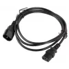 Kabel zasilający Lanberg CA-C13E-10CC-0018-BK Czarny 1.8m
