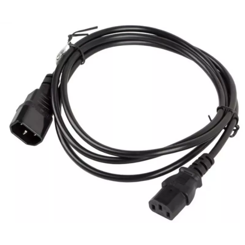 Kabel zasilający Lanberg CA-C13E-10CC-0018-BK Czarny 1.8m