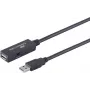 Kabel USB S/CONN 13-29075 10 m USB A Czarny USB 2.0