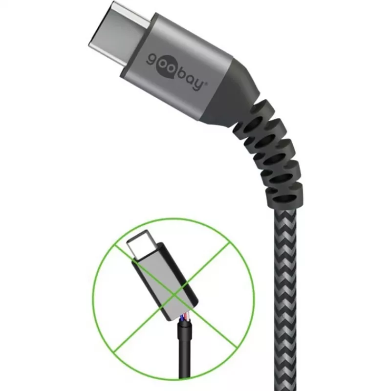 Goobay 49301 kabel USB czarny