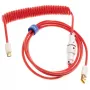 Kabel USB Ducky Premicord 1,8 m USB A USB C Różowy