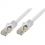 Kabel sieciowy S/CONN Cat7 15m biały
