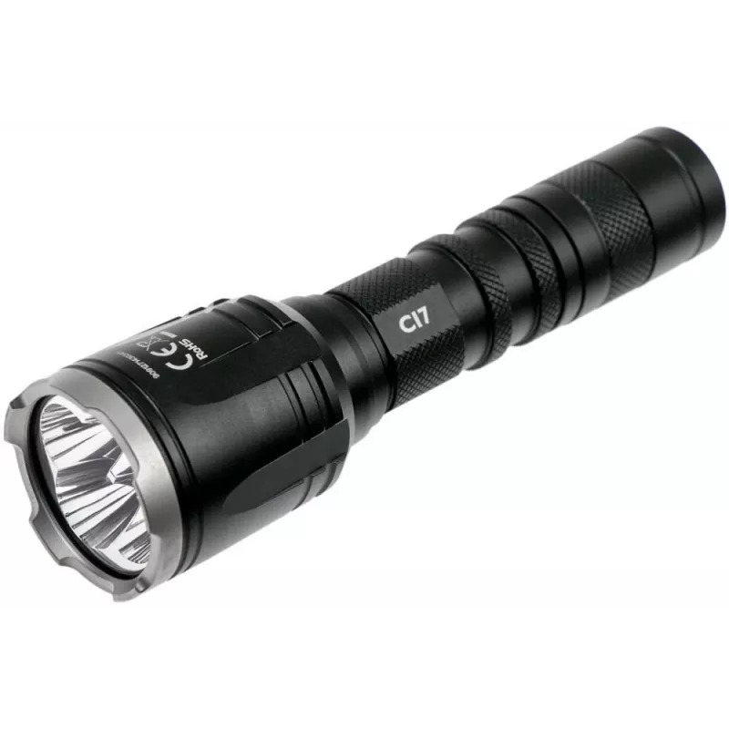 Latarka ręczna Nitecore CI7 — 4 diody LED, 2500 lumenów, 130 h czasu pracy, 148,2 mm, 158 g, czarna