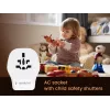 Podróżny adapter ścienny GEMBIRD TPA-1A2C20-02-W 20W — 1×USB-A + 2×USB-C, wtyczka typu G, 100–250V, biały