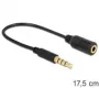 Kabel audio DeLOCK 62498 0,175 m 3,5 mm czarny
