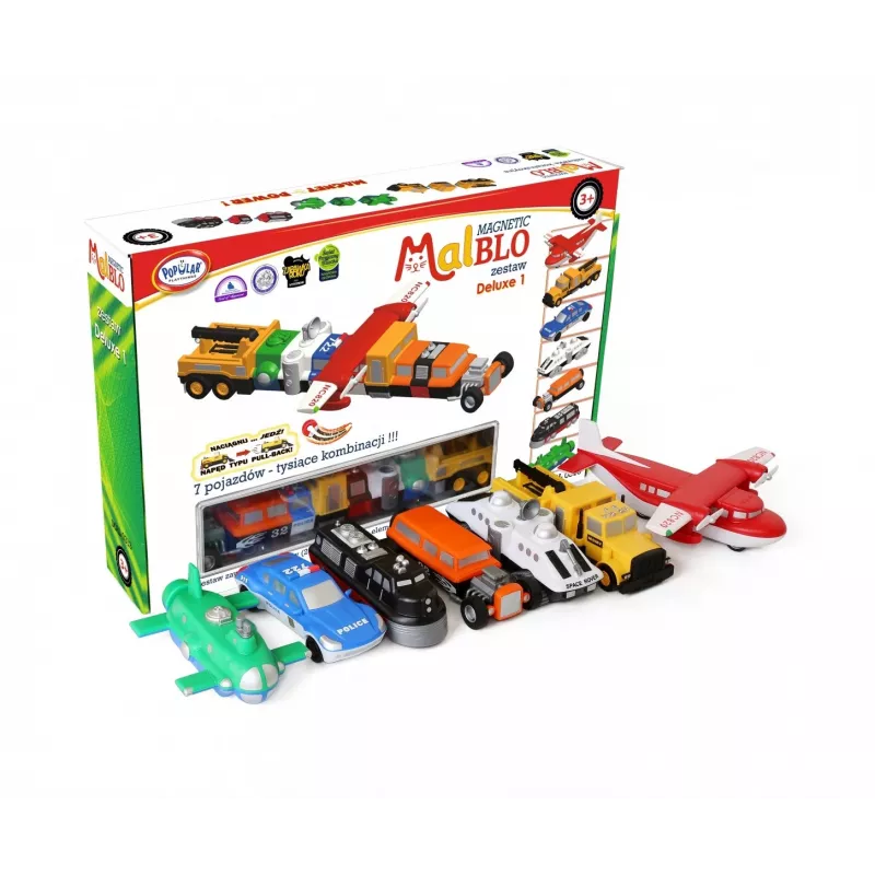 Zestaw pojazdów Popular Playthings Magnetic Mix or Match