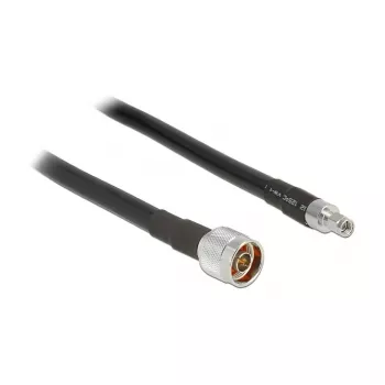 Kabel koncentryczny DeLOCK 5m RP-SMA CFD400 LLC400 czarny
