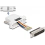 DeLOCK D-Sub 25 pin żeński do RJ45 żeński zestaw montażowy biały VGA RJ-45