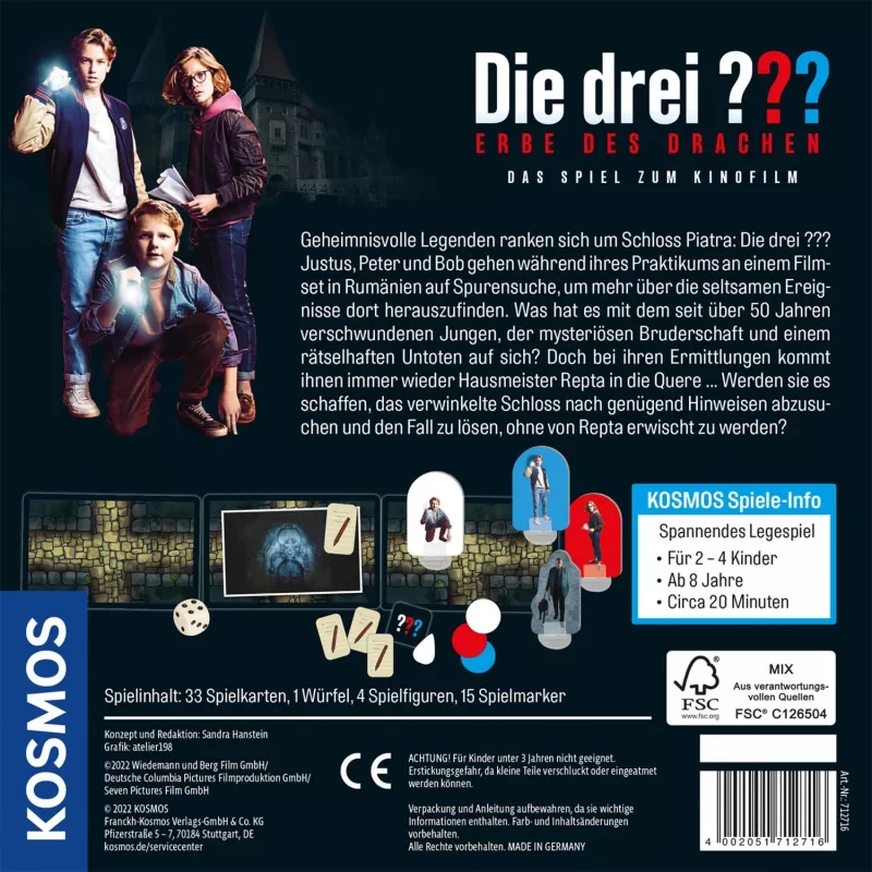 Die drei Erbe des Drachen Spiel, gra rodzinna