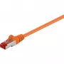 Wentronic Goobay CAT 6 Patch kabel, S/FTP (PiMF), pomarańczowy, 5 m - LSZH bezhalogenowy, miedź (93475)