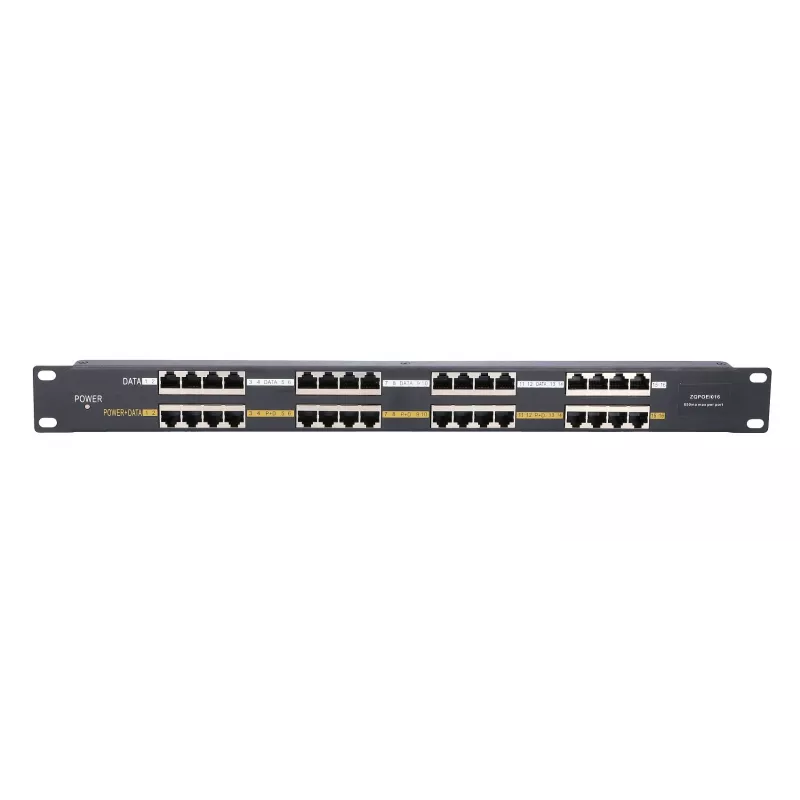 Extralink PoE Injector 16 Port 16x 100Mb/s RJ45, Rackmount