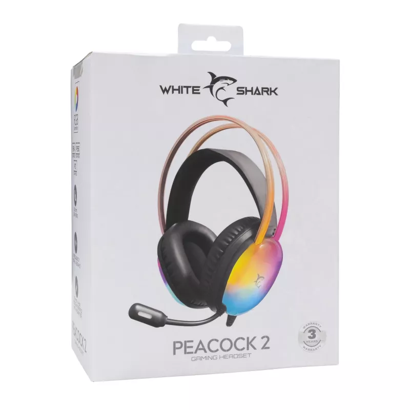 Słuchawki White Shark GH-2444 Peacock-2 Czarny