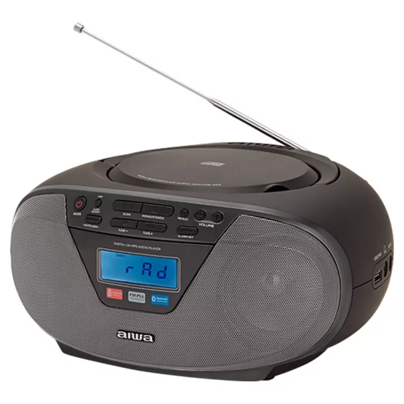 Mikrosystem audio Aiwa BBTU-400BK, odtwarzacz CD/MP3/FM-PLL/BT (czarny)