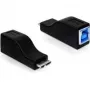 adapter złącza złącza micro USB-B M na USB-B F czarny DeLOCK 65216