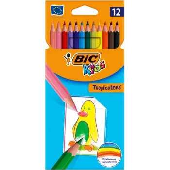 Kredki ołówkowe BIC TROPICOLORS 12 kolorów 022503