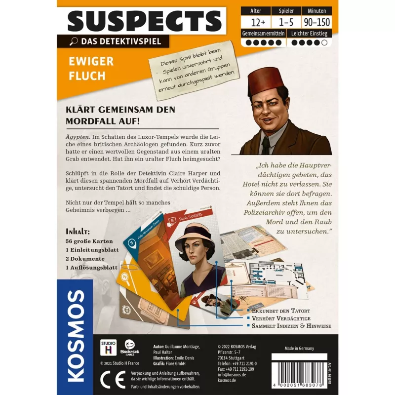 Suspects: Eternal Curse, gra karciana