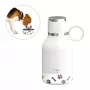 Miska dla psa Asobu SDB1 biały 1000ml wewnętrzna/zewnętrzna