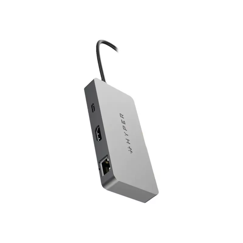 Koncentrator interfejsów HYPER HDMB2 USB 3.2 Gen 1 (3.1 Gen 1) Type-C 5000 Mbit/s Stal nierdzewna
