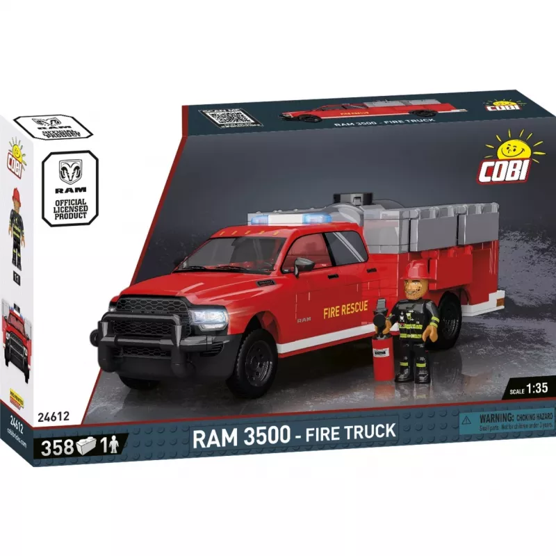 Zestaw konstrukcyjny Cobi RAM 3500 Wóz strażacki COBI-24612 model 2-w-1