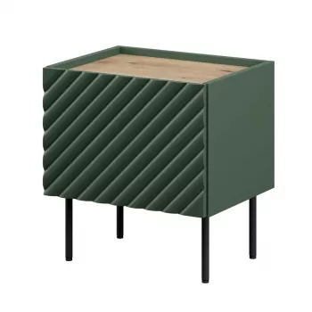Komplet szafek nocnych cama meble ONDA 2 szt. 50×40×wys.54 cm, zielone, MDF/płyta wiórowa, rama 16 mm