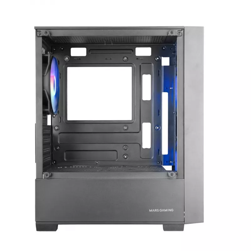 Obudowa PC TACENS Mars Gaming MC-VORTEX Mini Tower Mini-ITX/Micro-ATX Szkło hartowane Czarna, 3x120mm, GPU 27,3 cm, Chłodzenie CPU 162 mm