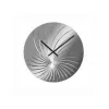 NeXtime klok 8134 Swirled, Ø43 cm, ścienny, srebrny połysk