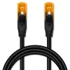 Kabel krosowy UTP Cat6 QOLTEC 25 m, 2×RJ45, czarny