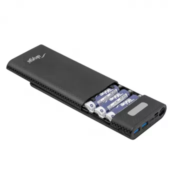 Akyga AK-BC-04 obudowa power banku 20000 mAh, 8x 18650, 18W PD QC4+, USB-C, 2x USB-A, Lightning