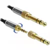 Kabel audio DeLOCK 85783 5m 3.5mm czarny szary