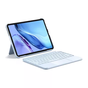 Klawiatura Inateck KB04122 QWERTZ Bluetooth z touchpadem, wbudowaną baterią 500 mAh, niebieska