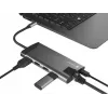 NATEC Fowler Plus USB Type-C Czarny Szary MicroSD SD Hub