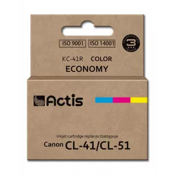 Kompatybilny wkład atramentowy ACTIS KC-41R — cyjan, magenta, żółty, barwnikowy, standardowa wydajność, kompatybilny z Canon CL-41/CL-51