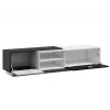 Cama szafka TV SIGMA1 180 biały/czarny połysk