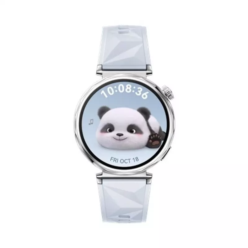 Smartwatch Huawei WATCH GT5 41mm z wyświetlaczem AMOLED 1,32 cala o rozdzielczości 466 x 466 pikseli. Pojemność baterii 323 mAh, waga tylko 35 g.
