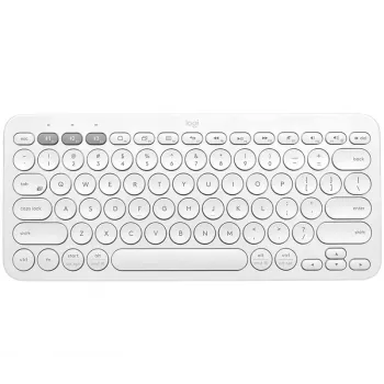 Logitech Multi-Device K380 - Klawiatura - Bezprzewodowa - Bluetooth 3.0 - Niemiecka - Ecru