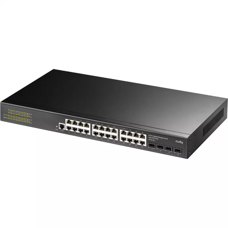 Przełącznik zarządzalny Cudy GS2024S2 L2/L3 Gigabit Ethernet 24 porty 1U
