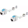 Keystone jack ShiverPeaks BS08-45005-2 Cat 8.1 metalowy, ekranowany moduł RJ45