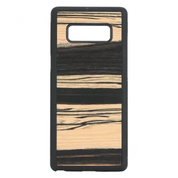 Etui na smartfon man and wood dla Samsung Galaxy Note 8 — wykończenie biało-hebanowe czarne