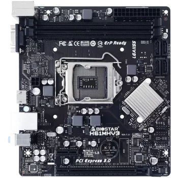 Płyta główna BIOSTAR H61MHV3 micro ATX, chipset Intel H61, LGA 1155, DDR3, 2x DIMM, 4x SATA II, HDMI, VGA
