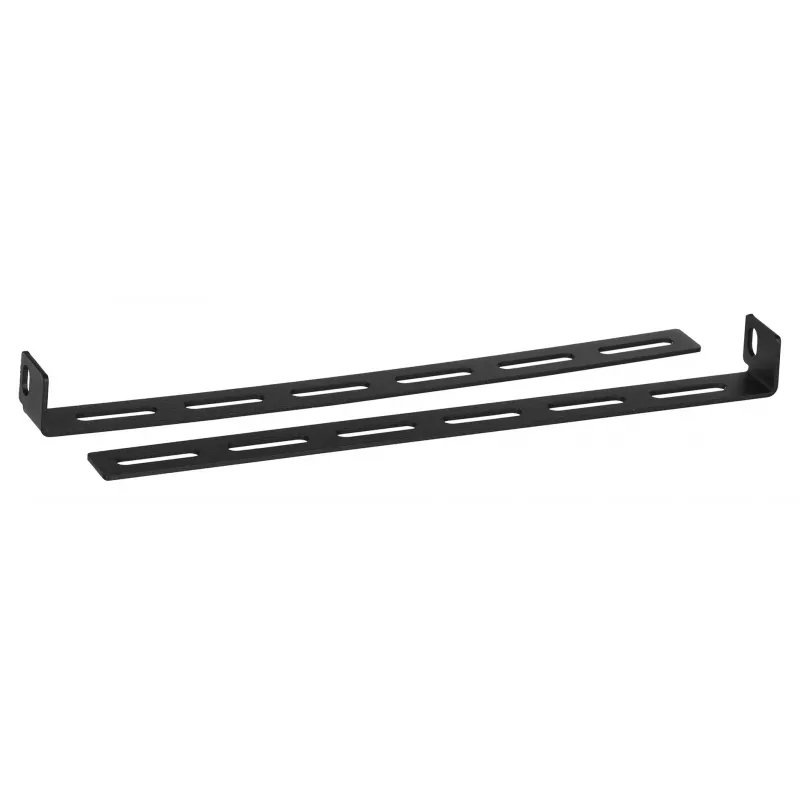 Półka rack LANBERG AK-1005-B — 1U 19-calowa półka rack, głębokość 500 mm, 482,6×45 mm, czarna, udźwig 25 kg