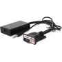 VALUE - Adapter HDMI - HDMI / VGA / Audio - HDMI (gniazdo) na HD-15, mini jack stereo (wtyk) - 15 cm - czarny (12.99.3117)