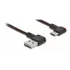 Kabel USB DeLOCK EASY-USB 2.0 wtyk męski typu A na wtyk męski typu C 0,5 m czarny