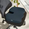Leitz Ergo Cosy poduszka na krzesło, Poduszka na krzesło, Uniwersalna, Szary, Klin, Monochromatyczny, Zamek błyskawiczny