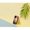 Etui ochronne iKins do Apple iPhone 12 mini — wzór kwiatów wodnych, czarny